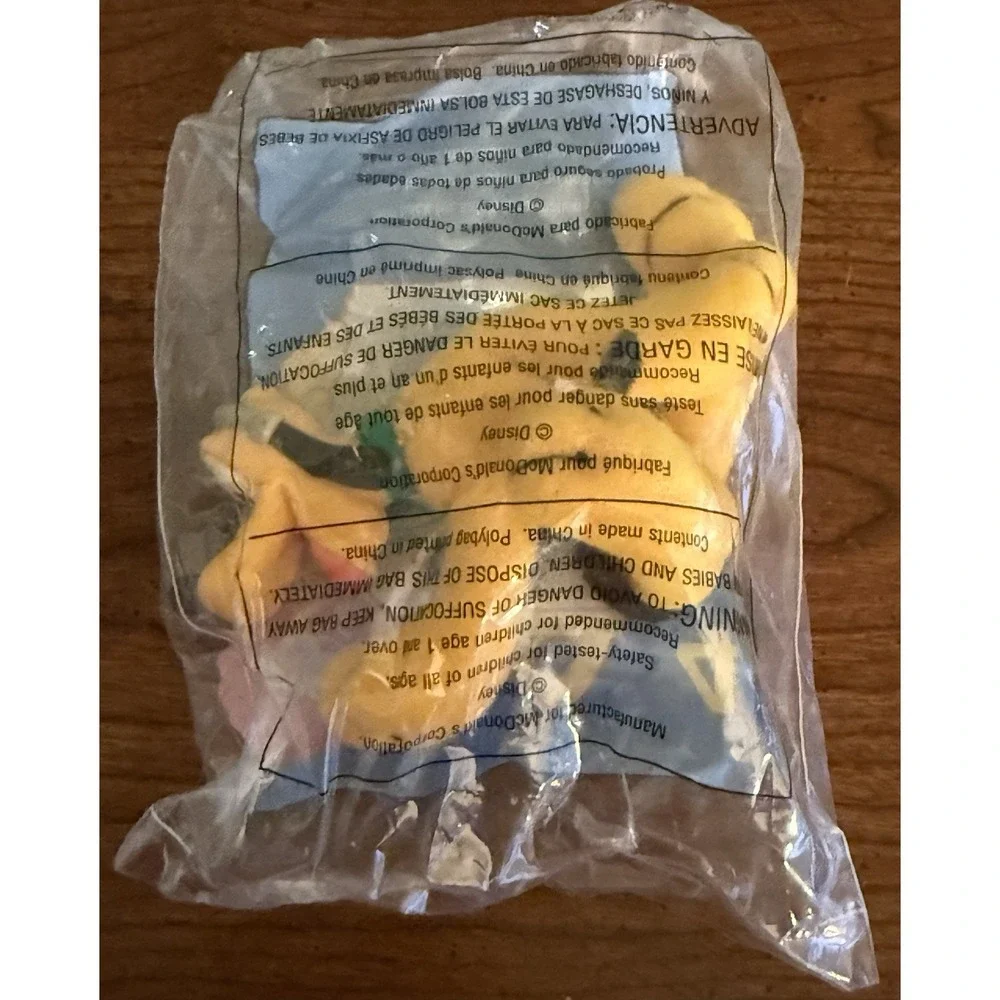 VTG Disney's House of‎ Mouse Soft-Mini Pluto Plush Toy from McDonalds SEALED NEW